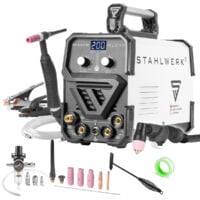 manguitos de sujeci/ón + carcasa + boquillas de cer/ámica para WP SR Binzel 17 18 26 WIG, 26 piezas Accesorios de soldadura STAHLWERK WP-26 WIG