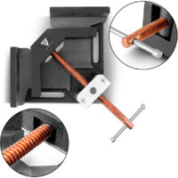 Pinza angular de soldadura STAHLWERK Pinza angular con ángulo de 90° y ancho de mordaza de 100 mm