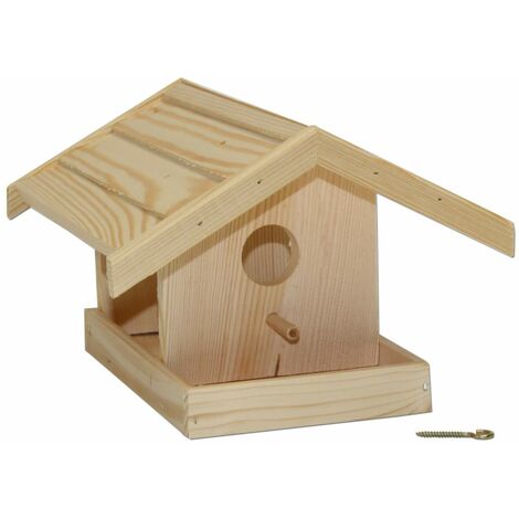 Vogelhaus zum bemalen Nistkasten Vogelfutterstation aus Holz Vogelhäuschen 