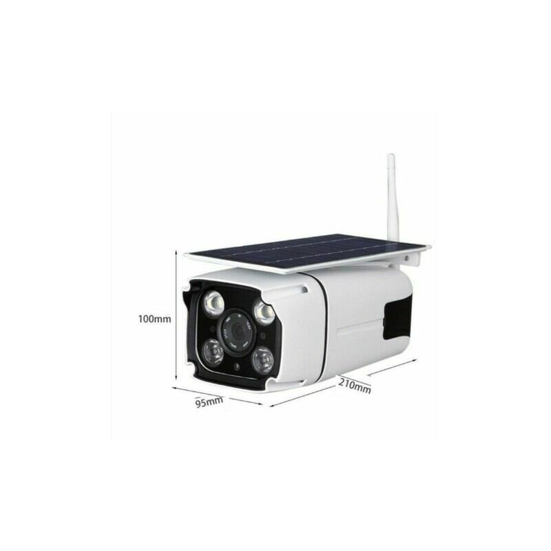 Telecamera videosorveglianza wi fi esterno con pannello solare ip67 pir 202  ahd