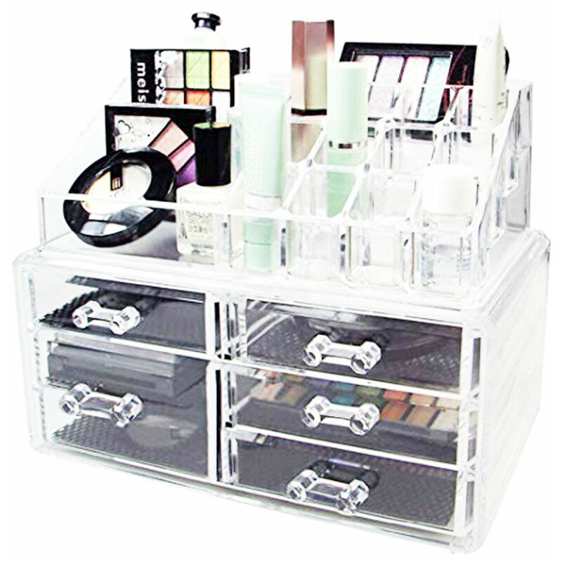 ORGANIZZATORE COSMETICI BOX PORTATRUCCO 5 CASSETTI MAKE UP ORGANIZER