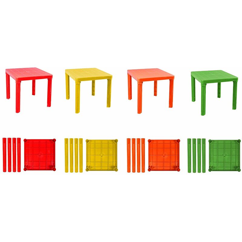 Tavolo per Bambini in plastica Colorata Rigida smontabile tavolino