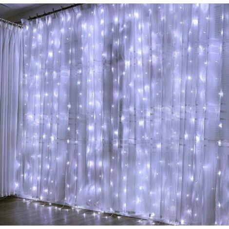 Tenda Luminosa Natalizia con luci a led 300led 3 x 3 mt bianco FREDDO (1/2)