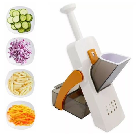 Mandolina Affetta Verdure Manuale con Spessore Regolabile Affettatrice Taglia Verdure Multifunzione affetta Taglia trita Julienne Vari colori