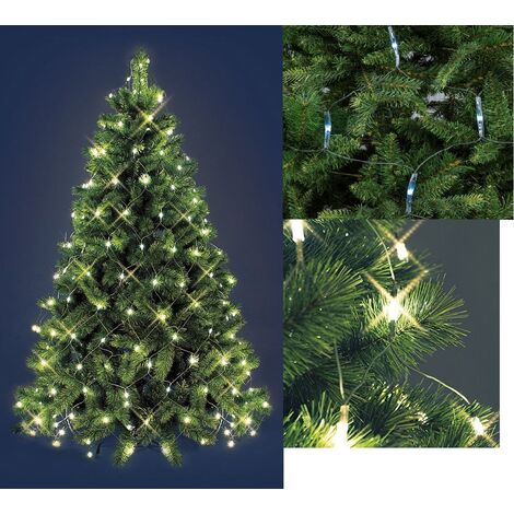 Bianco freddo Mantello led per albero di Natale 180 cm 192 led rete luminoso filo verde addobbo natalizio luce bianca calda multicolor 