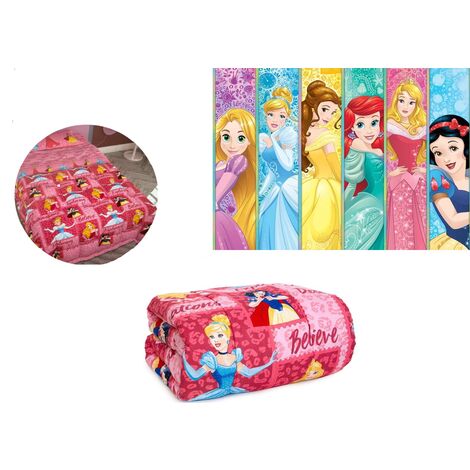PIUMONE SINGOLO INVERNALE TRAPUNTA PRINCIPESSE DISNEY UNA PIAZZA