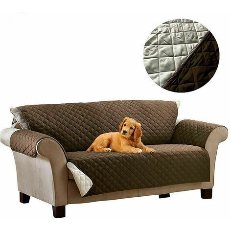 COPRI DIVANO 2 POSTI PROTEZIONE CANE E GATTO COUCH COAT REVERSIBILE DUE COLORI SALVADIVANO