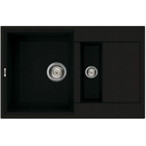 Lavello Elleci da incasso Easy 325 Granitek 40 Nero Full Black LGY32540