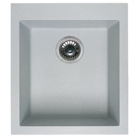 Lavello Elleci Incasso 1 vasca 38x44 Quadra 100 Sottotop Metaltek Ghisa LMQ10070BSO