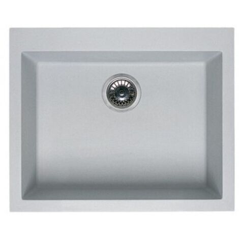 Lavello Elleci Incasso 1 vasca 58x44 Quadra 110 Sottotop Metaltek Ghisa LMQ11070BSO