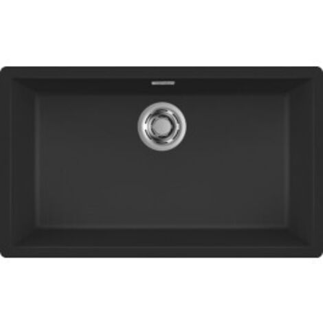 Lavello Elleci Incasso 1 vasca 75,6x45,6 Zen 130 Keratek Plus Nero Black Assoluto LKZ13086