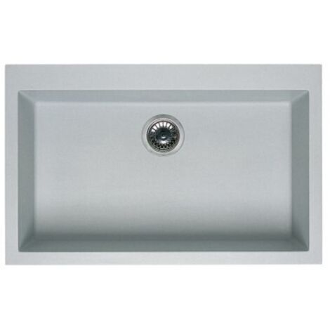 Lavello Elleci Incasso 1 vasca 76x44 Quadra 130 Sottotop Metaltek Ghisa LMQ13070BSO