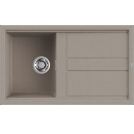Lavello Elleci Incasso 1 vasca 86x51 Best 400 Granitek Grigio Tortora LGB40043