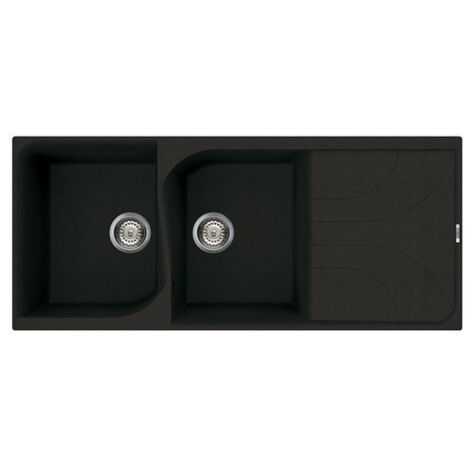 Lavello Elleci Incasso 2 vasche 116x50 Ego 500 Metaltek Ghisa LME50070