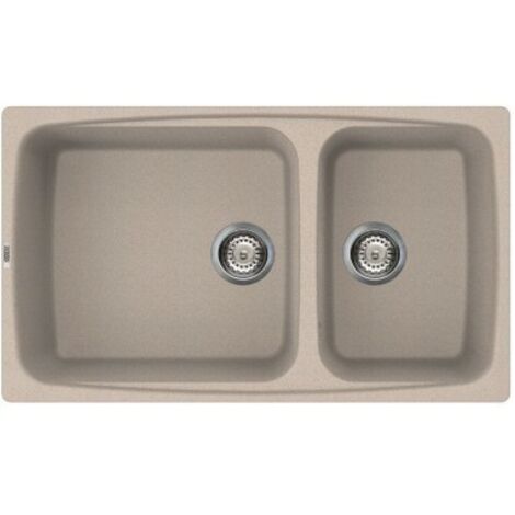 Lavello Elleci Incasso 2 vasche 86,4x50,3 Fox 450 Granitek Avena LGF45051