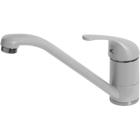 Rubinetto Miscelatore Cucina Elleci Minerva Metaltek Grigio Aluminium MMKMIN79