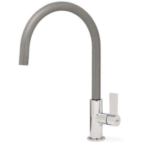 Rubinetto Miscelatore Cucina Elleci Volta Metaltek Grigio Aluminium MMKVTA79