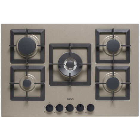 Elleci Plano 75 TCC piano cottura Grigio Da incasso 75 cm Gas 5 Fornelli