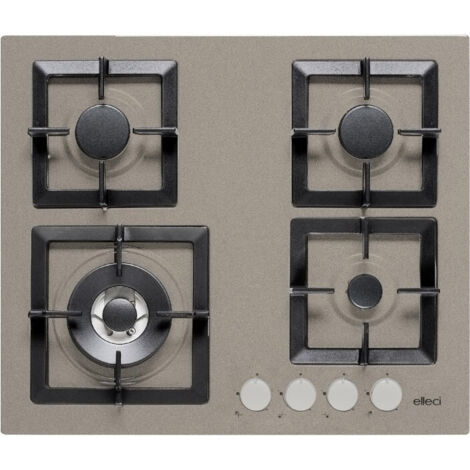 Piani cottura da incasso elleci Plano 60 TCL 4 fuochi Granitek 43 Grigio Tortora PGSP60143WS
