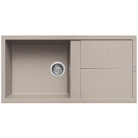 Lavello Elleci Incasso 1 vasca 100x50 Unico 480 Granitek Avena LGU48051