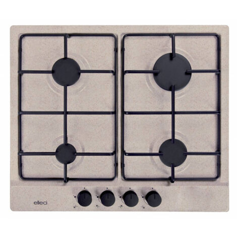 Piani cottura da incasso elleci Style 60 4 fuochi Granitek 51 Avena PGSS60251WB (1/4)