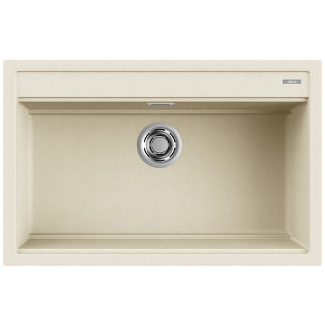 Lavello Elleci Incasso 1 vasca 79x51 Best 130 Granitek Bianco Antico LGB13062