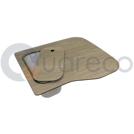 Tagliere Elleci Element Fox 360 con Vaschetta in materiale HPL Quercia ATH130QU (1/2)