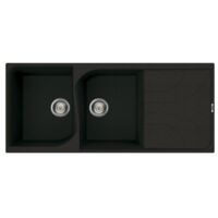 Lavello Elleci Incasso 2 vasche 116x50 Ego 500 Metaltek Ghisa LME50070