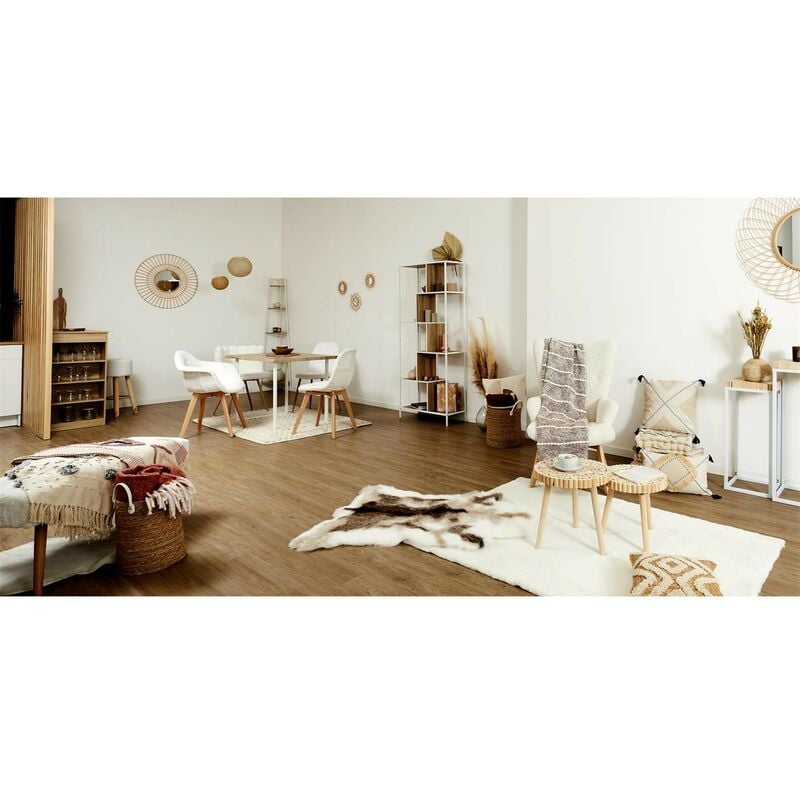 Chaise scandinave Patchwork (Lot de 2) Blanc The Home Deco Factory