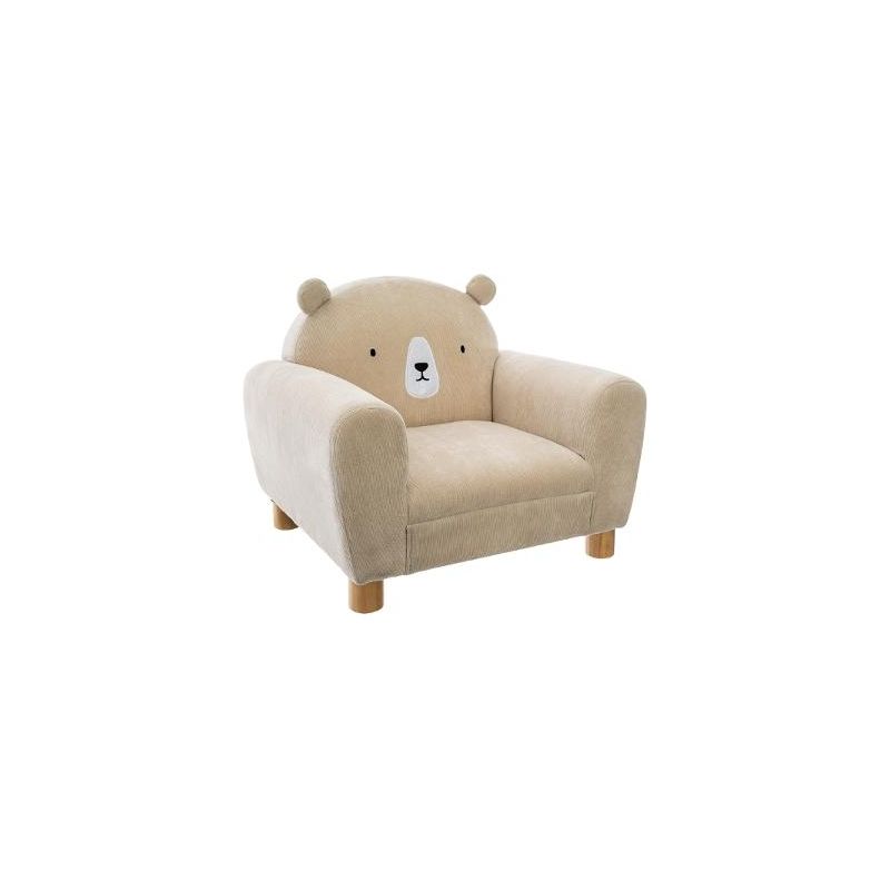 Fauteuil Pour Enfant Avec Oreilles D Ours Beige Atmosphera For Kids