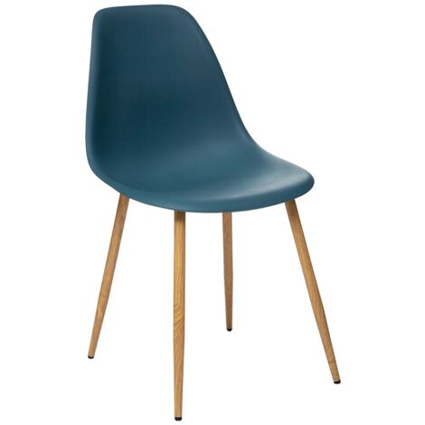 Chaise polypropylène Taho Bleu Encre Atmosphera