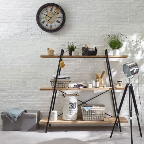 Lampadaire trépied Ebor H 152 Noire Atmosphera