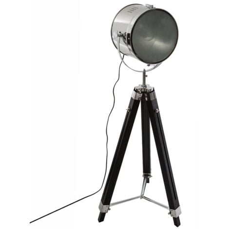 Lampadaire trépied Ebor H 152 Noire Atmosphera