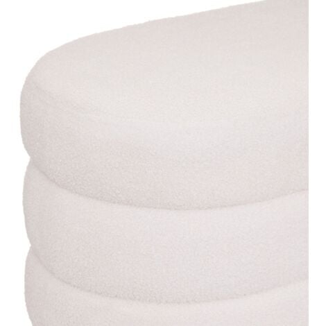 Banc Bouclette Sinan Blanc Atmosphera