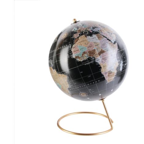 Globe Terrestre Happy Working Noir Home Deco Factory