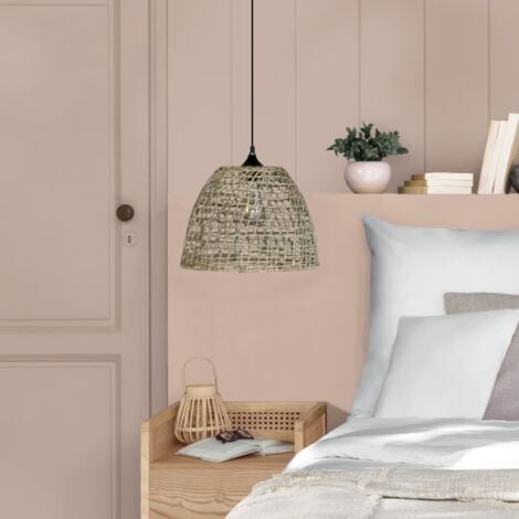 Suspension cône Jada D35 jonc Beige Atmosphera