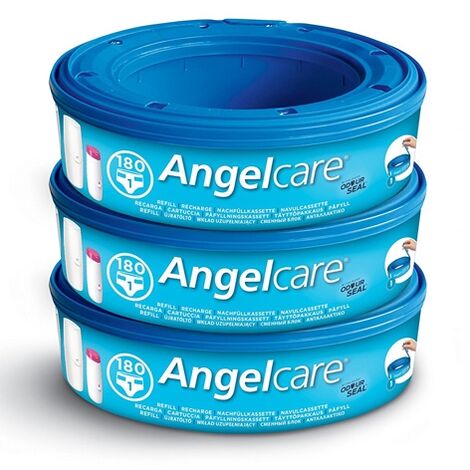 Angelcare pack de 3 recharges pour poubelle à couches bleu - Accessoires de  change - Achat & prix