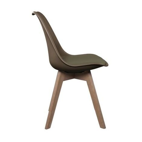 Chaise Scandinave Avec Coussin Taupe Home Deco Factory
