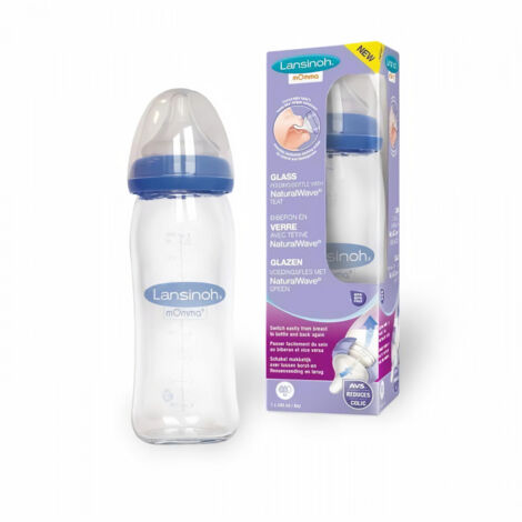Biberon En Verre Pour Bebe 240 Ml Lansinoh