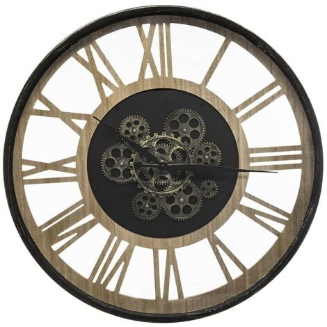 WINOMO Enfants Horloge Murale de Bande dessin/ée en Plastique Silencieux Non tic-tac Horloge analogique pour Salle de s/éjour Chambre des Enfants Rose