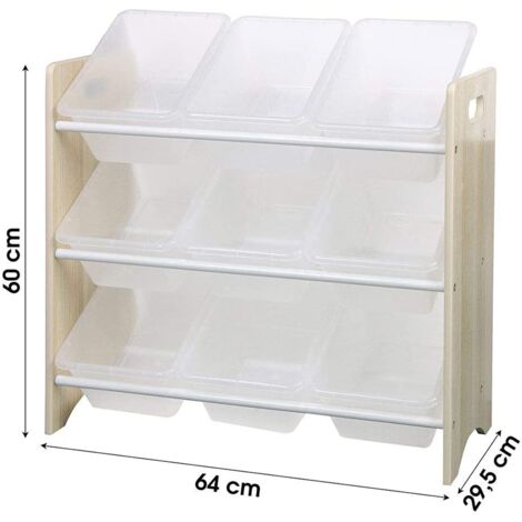 Casier de rangement avec 2 compartiments Blanc - Atmosphera For Kids