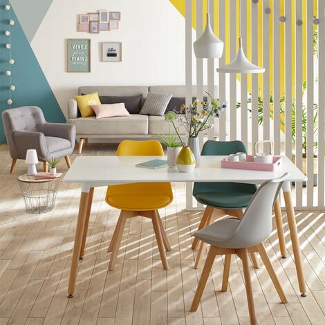 Chaise Diner Polypropylène Bleue Canard Baya Atmosphera