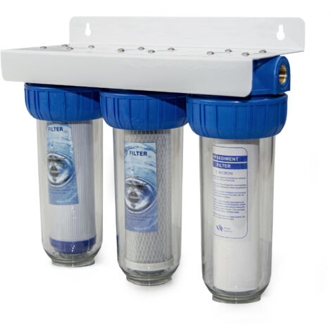 FILTRO ACQUA SISTEMA TRE STADI CARTUCCIA NW-BR10B4 FILTRAZIONE 1'' 32.89mm CARBONI ATTIVI