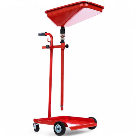 CARRELLO RECUPERO OLIO MOTORE ESAUSTO TAGLIANDO OFFICINA RUOTE COLLETTORE METALLO CON FILTRO METALLICO