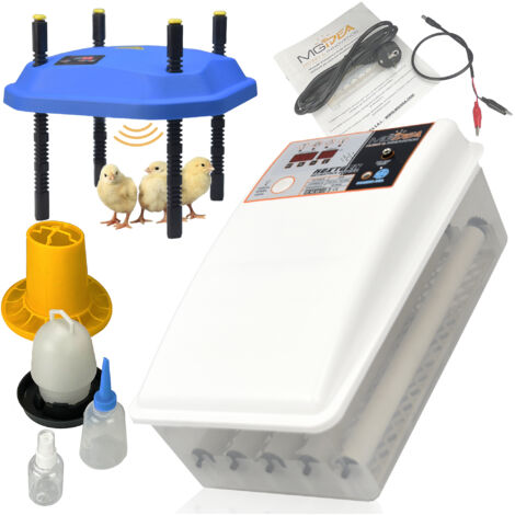 SET INCUBATRICE AUTOMATICA 24 POSTI CHIOCCIA ARTIFICIALE 25X25 KIT SVEZZAMENTO AVICOLTURA