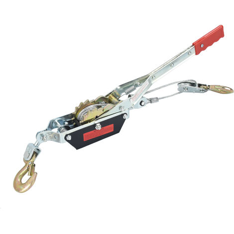 PARANCO VERRICELLO MANUALE PULEGGIA ARGANO SOLLEVAMENTO 2000KG 2CAMBI 2GANCI ACCIAIO