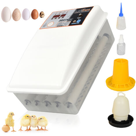 INCUBATRICE 24 UOVA TUTTE LE SPECIE AUTOMATICA GALLINA OCA QUAGLIA SPERA UOVA LED KIT SVEZZAMENTO