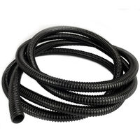 TUBO LAGHETTI 5m Ø25mm 1” FLESSIBILE NERO RESISTENTE RAGGI UV DRENAGGIO RINFORZATO PVC