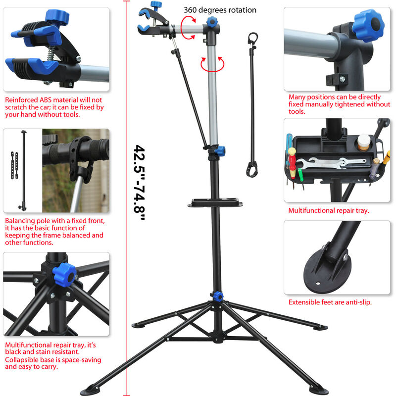 Rad cycle products pro store bicycle adjustable repair stand