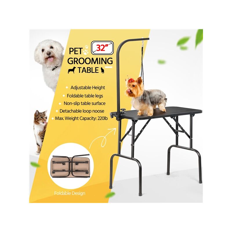 Yaheetech 32inch Pet Grooming Table Maximum Capacity Up to 100KG